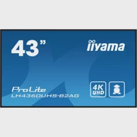 IIYAMA Monitor 43" LH4360UHS-B2AG, 4K UHD, IPS, HDMI, USB, crni